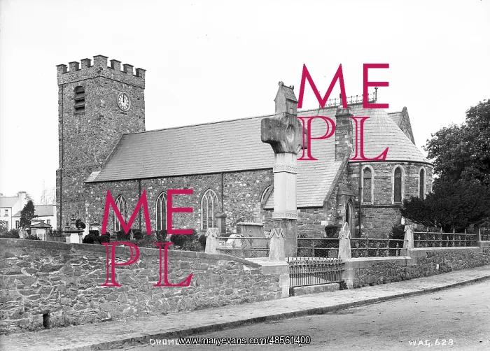 : Dromore Cathedral and Cross : Dromore Cathedral and Cross