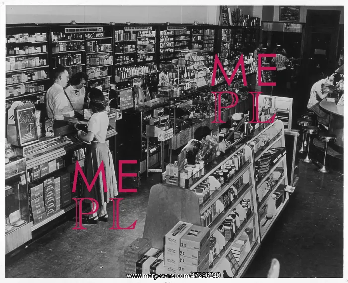 : Drugstore - circa 1950 : Drugstore - circa 1950