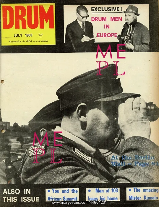 : Drum Magazine cover : Drum Magazine cover