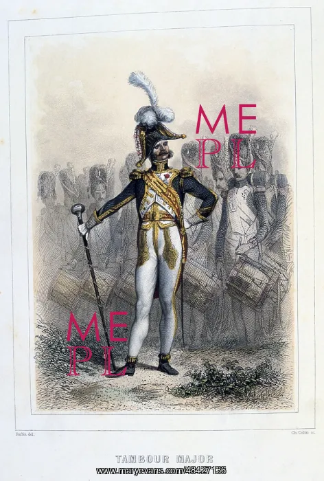 : Drum Major of the Foot Grenadiers. From Napoleon : Drum Major of the Foot Grenadiers. From Napoleon