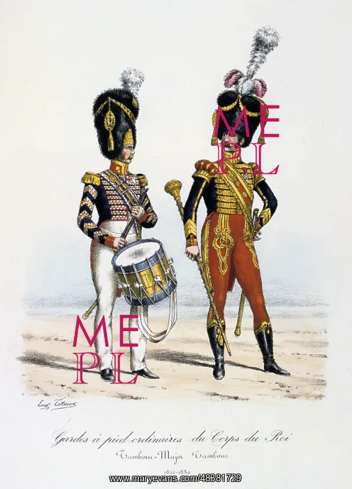 : Drummer and Drum Major of the King's Footguards : Drummer and Drum Major of the King's Footguards