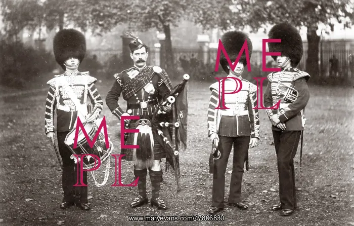 : Drummer, Piper, Bandsmen 1st Scots Guards : Drummer, Piper, Bandsmen 1st Scots Guards