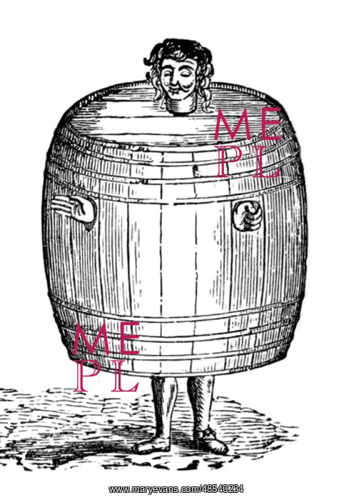 : Drunkard's Cloak, Public Humiliation, 1500s : Drunkard's Cloak, Public Humiliation, 1500s