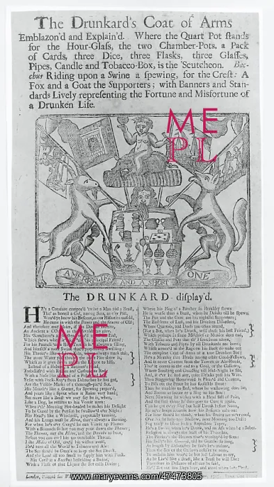 : The drunkard's coat of arms : The drunkard's coat of arms