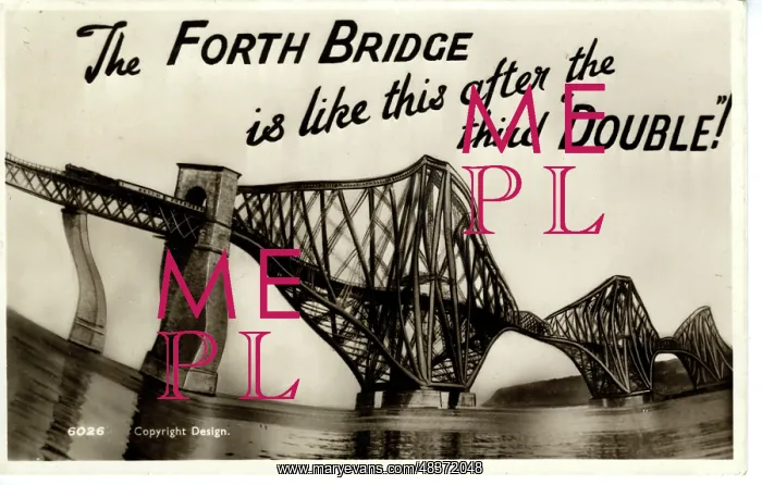 : Drunken View, The Forth Bridge, Midlothian : Drunken View, The Forth Bridge, Midlothian
