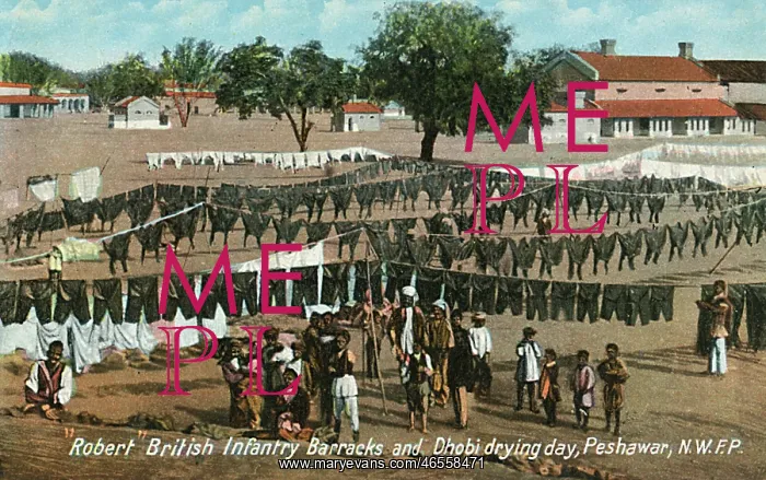 : Drying Day at the Robert Infantry Barracks, Peshawar, NWFP : Drying Day at the Robert Infantry Barracks, Peshawar, NWFP