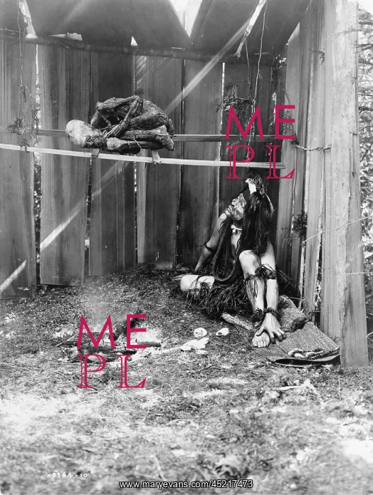 : The drying mummy, Kwakiutl man inside board ? : The drying mummy, Kwakiutl man inside board ?