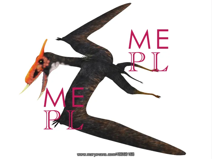 : Dsungaripterus, side profile : Dsungaripterus, side profile