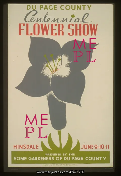 : Du Page County centennial flower show : Du Page County centennial flower show