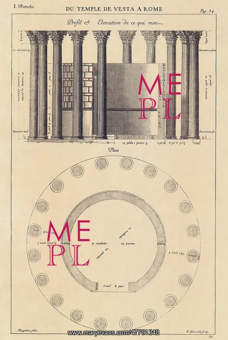  : Du Temple De Vesta A Rome