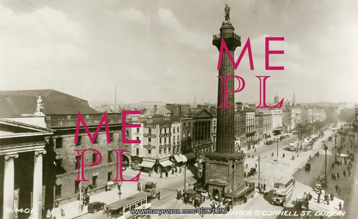 : Dublin - Nelson Pillar and Upper O'Connell St : Dublin - Nelson Pillar and Upper O'Connell St