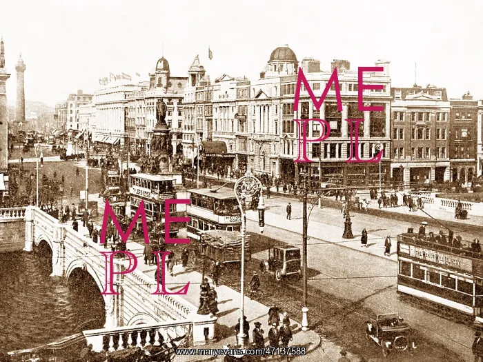 : Dublin O'Connell Bridge early 1900s : Dublin O'Connell Bridge early 1900s