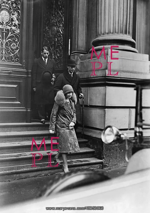 : The Ducal couple George and Elizabeth leaving : The Ducal couple George and Elizabeth leaving
