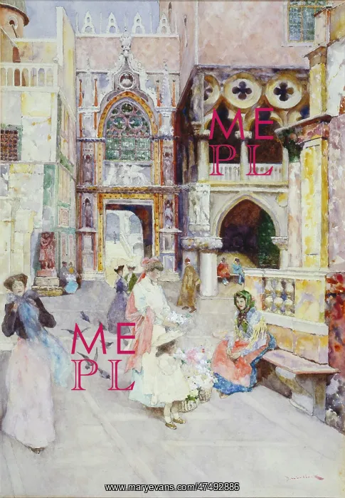 : The Ducal Palace, The Flower Seller : The Ducal Palace, The Flower Seller