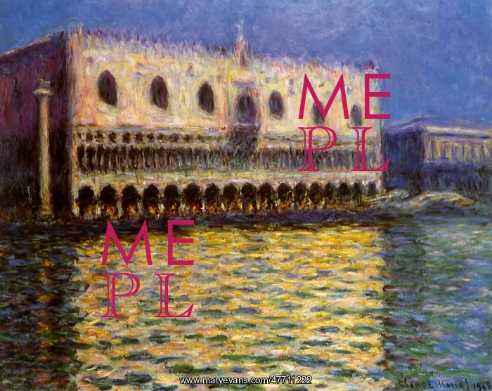  : Ducal Palace, Venice, by Monet