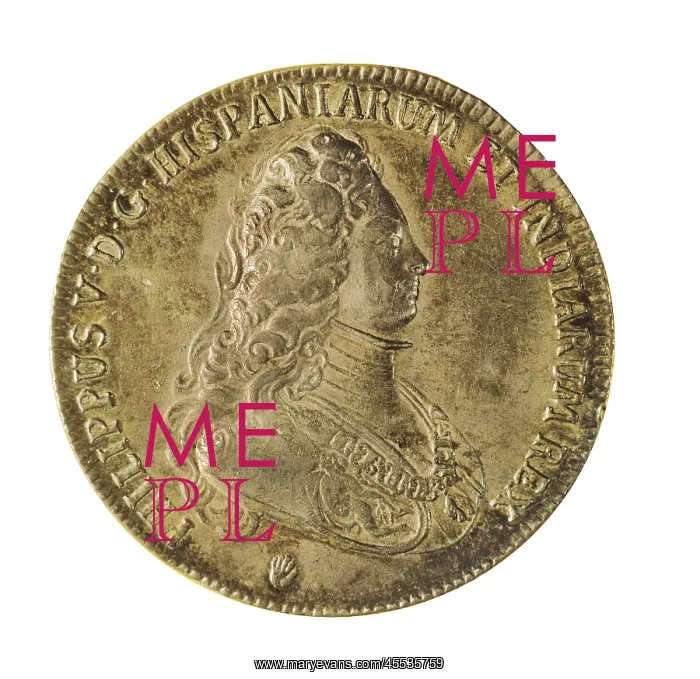: Ducat with the image of Philip V (1703). Coin : Ducat with the image of Philip V (1703). Coin