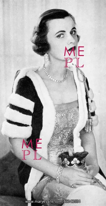 : Duchess of Argyll in her Coronation outfit : Duchess of Argyll in her Coronation outfit