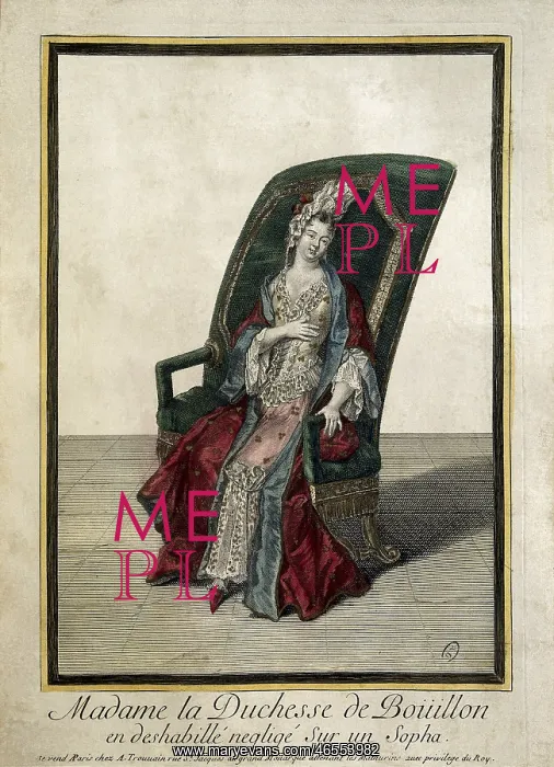 : The Duchess of Bouillon posing as deshabille : The Duchess of Bouillon posing as deshabille