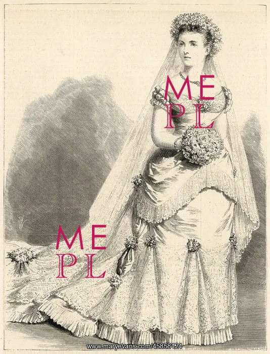 : The Duchess of Connaught on her wedding day : The Duchess of Connaught on her wedding day
