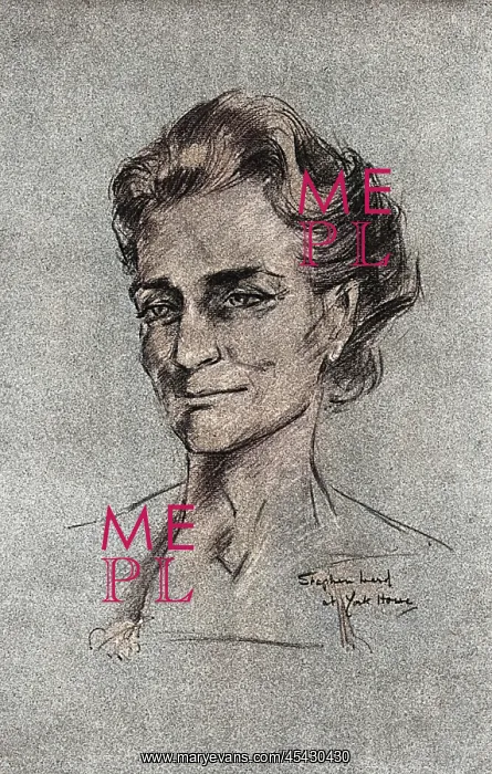 : The Duchess of Gloucester, as sketched by Stephen Ward, 1961 : The Duchess of Gloucester, as sketched by Stephen Ward, 1961
