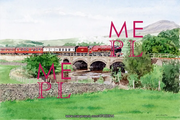  : Duchess of Hamilton crosses the river Ribble