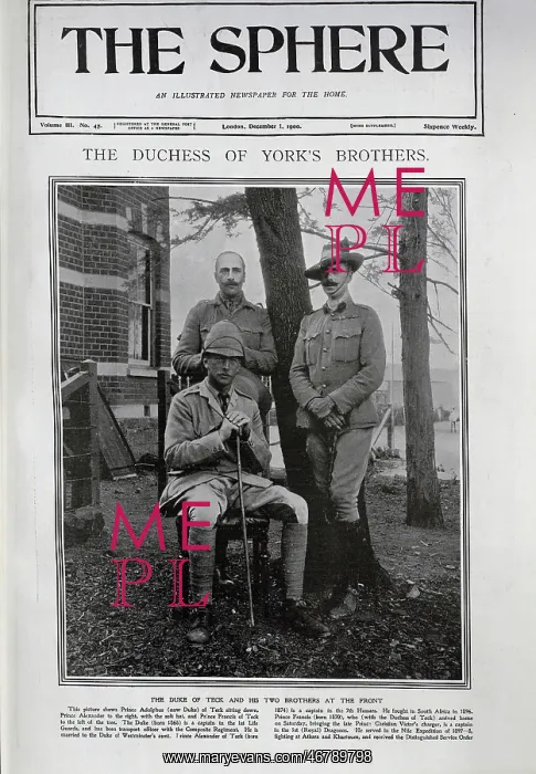 : The Duchess of York's Brothers : The Duchess of York's Brothers
