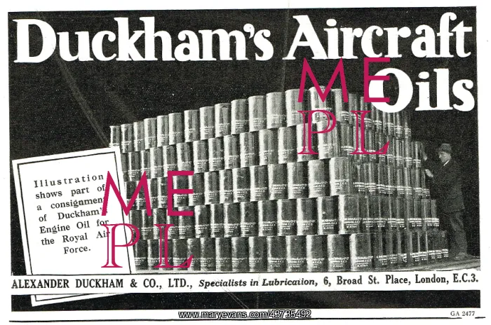 : Duckhams Aircraft Oils : Duckhams Aircraft Oils