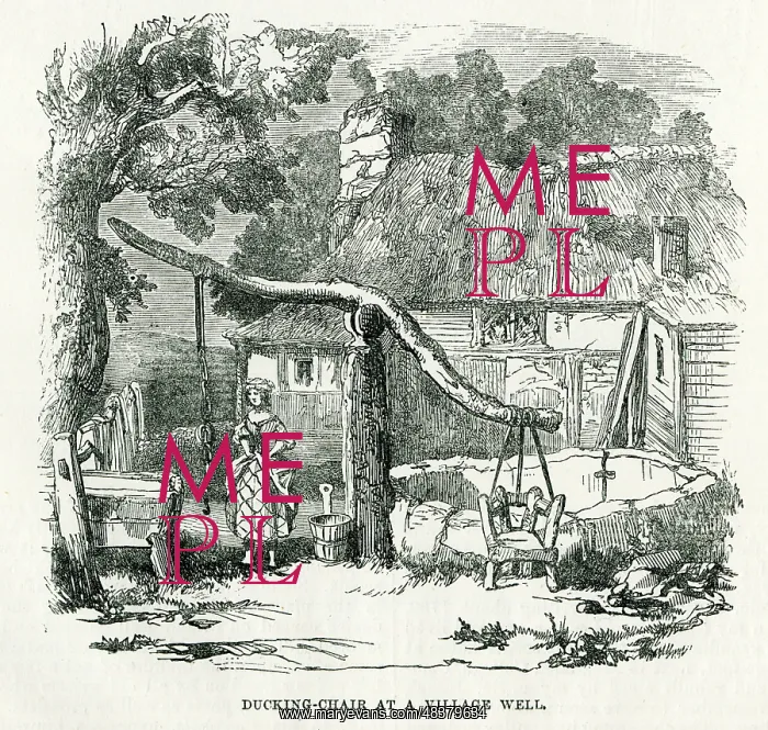  : Ducking chair at a village well