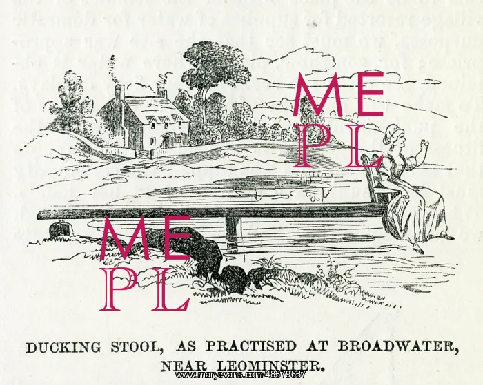 : Ducking stool at Broadwater, near Leominster : Ducking stool at Broadwater, near Leominster