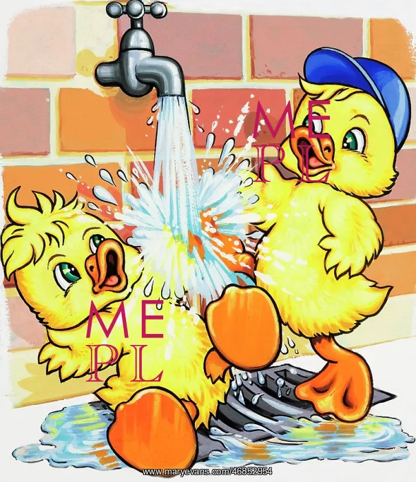  : Ducklings discover how to use a tap