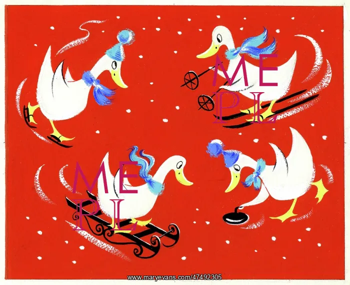: Ducks doing winter sports : Ducks doing winter sports