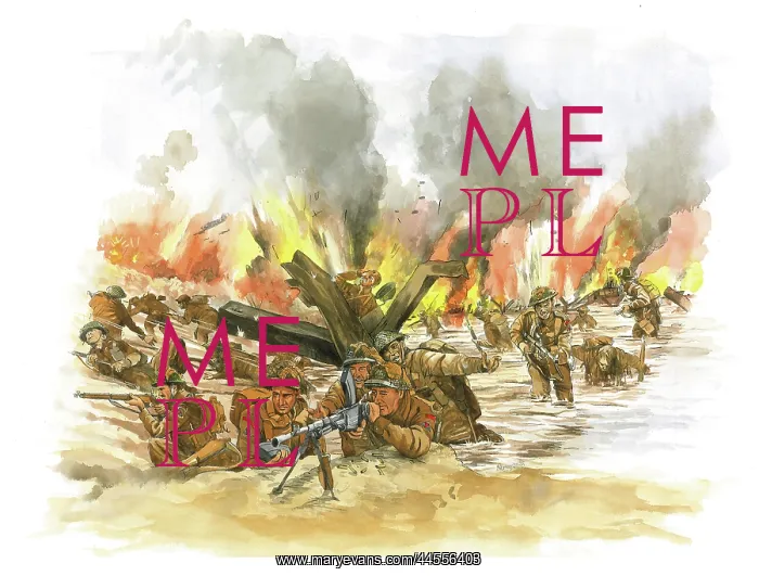 : Dug in - D-Day - Machine Gun Team : Dug in - D-Day - Machine Gun Team