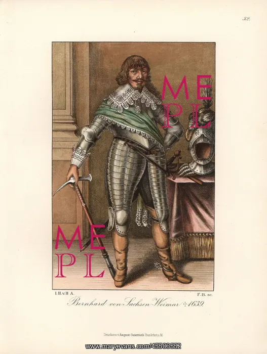 : Duke Bernard of Saxe-Weimar, died 1639, general : Duke Bernard of Saxe-Weimar, died 1639, general