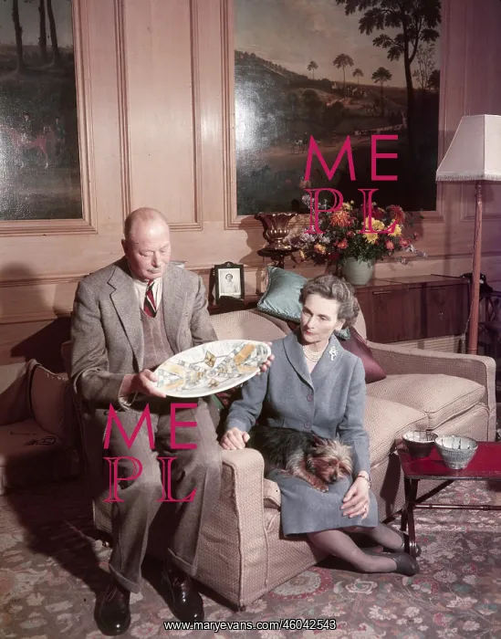 : Duke and Duchess of Gloucester at home, 1960 : Duke and Duchess of Gloucester at home, 1960