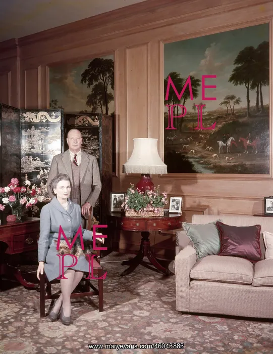 : Duke and Duchess of Gloucester at home, 1960 : Duke and Duchess of Gloucester at home, 1960