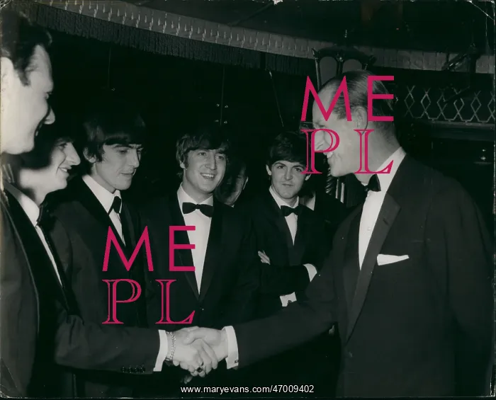 : Duke of Edinburgh with The Beatles, London : Duke of Edinburgh with The Beatles, London