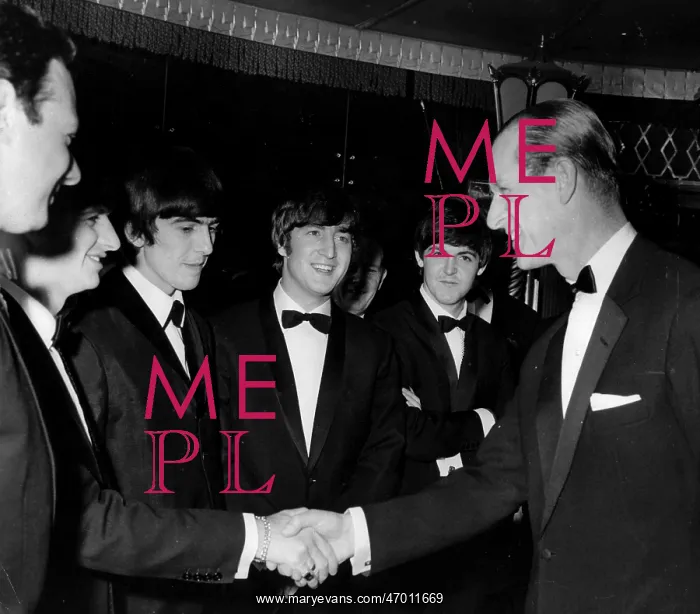 : Duke of Edinburgh with The Beatles, London : Duke of Edinburgh with The Beatles, London