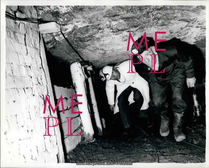 : Duke of Edinburgh in Brora coalmine, Scotland : Duke of Edinburgh in Brora coalmine, Scotland