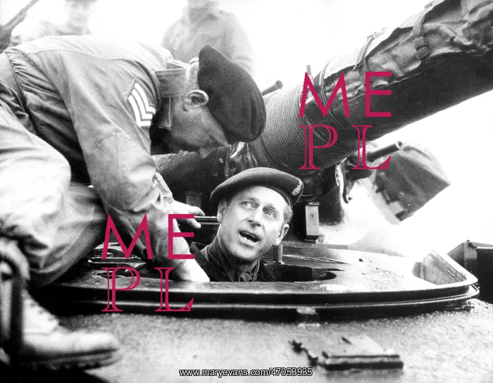 : Duke of Edinburgh in Chieftain tank : Duke of Edinburgh in Chieftain tank