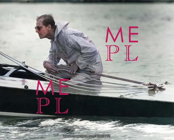 : The Duke of Edinburgh competing at Cowes : The Duke of Edinburgh competing at Cowes