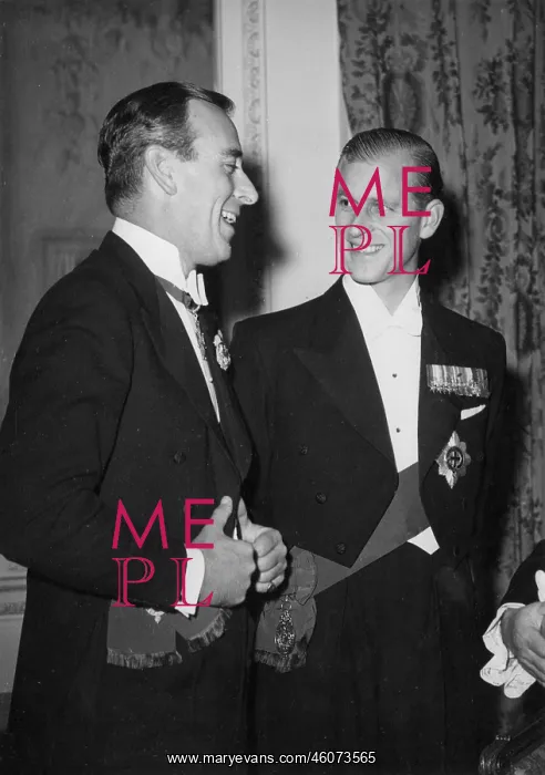 : The Duke of Edinburgh with Earl Mountbatten : The Duke of Edinburgh with Earl Mountbatten