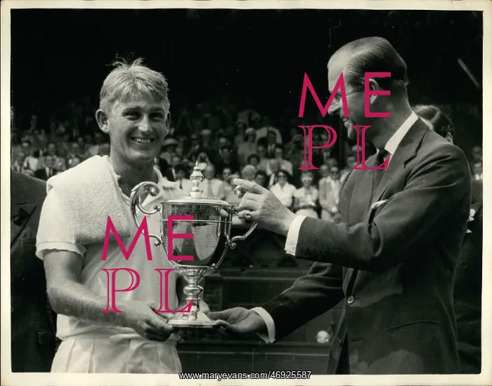 : Duke of Edinburgh and Lewis Hoad, Wimbledon tennis : Duke of Edinburgh and Lewis Hoad, Wimbledon tennis