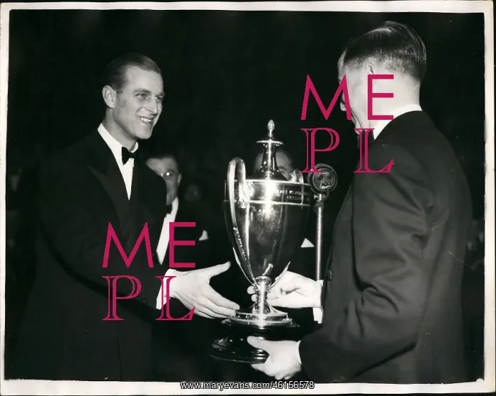 : Duke of Edinburgh presents Butlins trophy : Duke of Edinburgh presents Butlins trophy