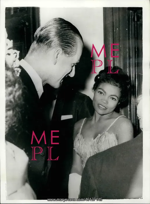 : Duke of Edinburgh and singer Eartha Kitt : Duke of Edinburgh and singer Eartha Kitt