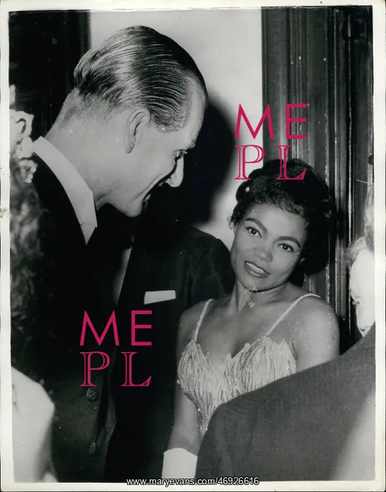 : Duke of Edinburgh and singer Eartha Kitt : Duke of Edinburgh and singer Eartha Kitt