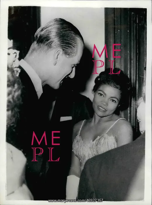: Duke of Edinburgh and singer Eartha Kitt : Duke of Edinburgh and singer Eartha Kitt