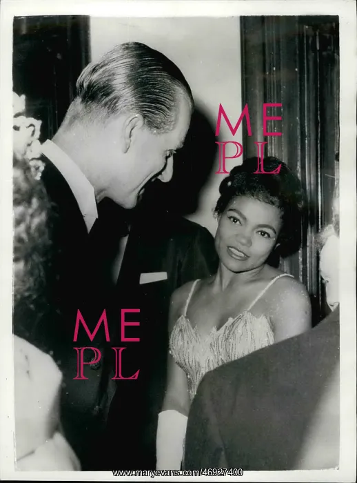 : Duke of Edinburgh and singer Eartha Kitt : Duke of Edinburgh and singer Eartha Kitt