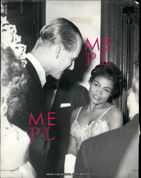 : Duke of Edinburgh and singer Eartha Kitt : Duke of Edinburgh and singer Eartha Kitt