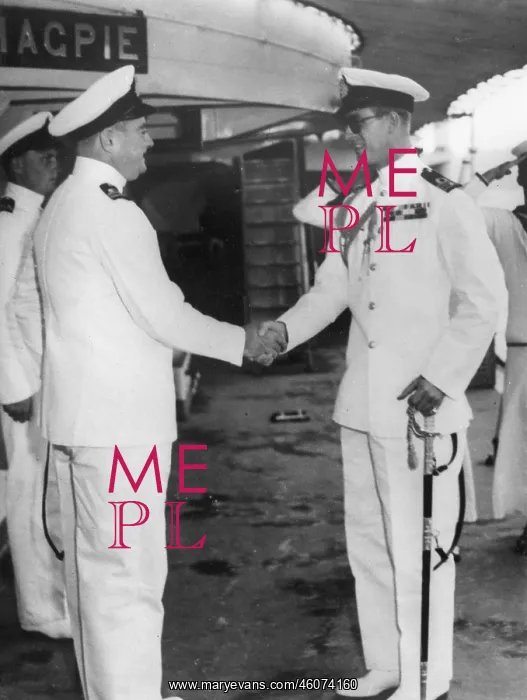 : The Duke of Edinburgh taking over HMS Magpie at Malta : The Duke of Edinburgh taking over HMS Magpie at Malta
