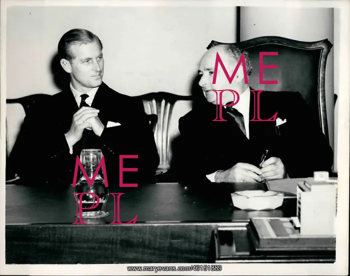 : Duke of Edinburgh and Tom O'Brien, TUC Headquarters : Duke of Edinburgh and Tom O'Brien, TUC Headquarters